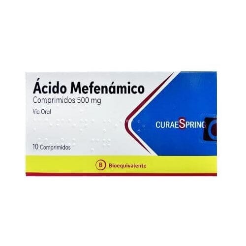 Ácido Mefenámico 500 mg x 10 comprimidos Farmex-Pluxee-Persistente
